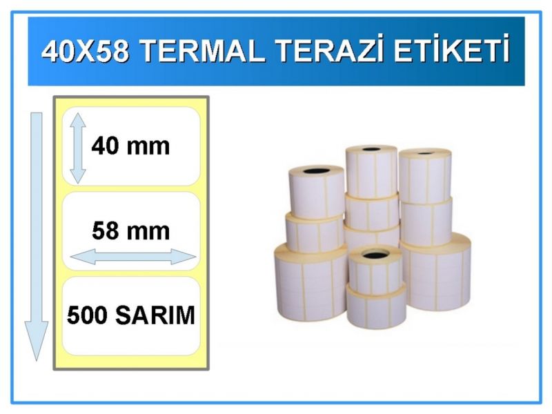 40X58 TERAZİ ETİKETİ